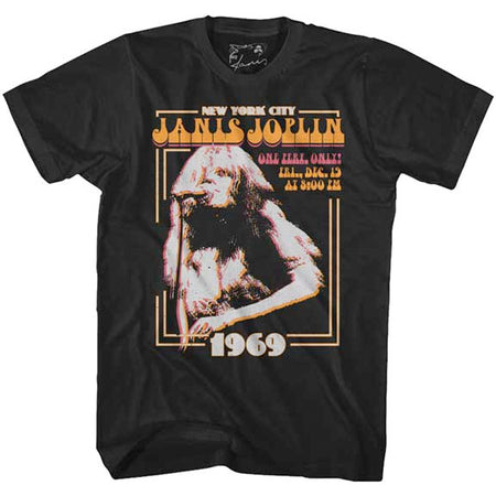 Janis Joplin - New York City 1969 - Black t-shirt