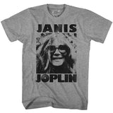 Janis Joplin - Janis - Graphite Heather t-shirt