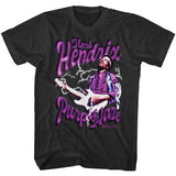 Jimi Hendrix - Hazy - Black  t-shirt