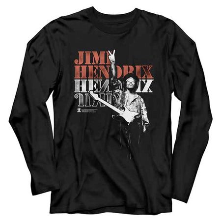 Jimi Hendrix - Jimi Peace - Longsleeve Black  t-shirt