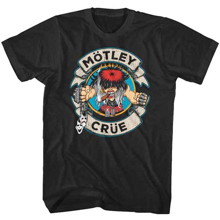 Motley Crue - Motley Crue-Toon Circle - Black t-shirt