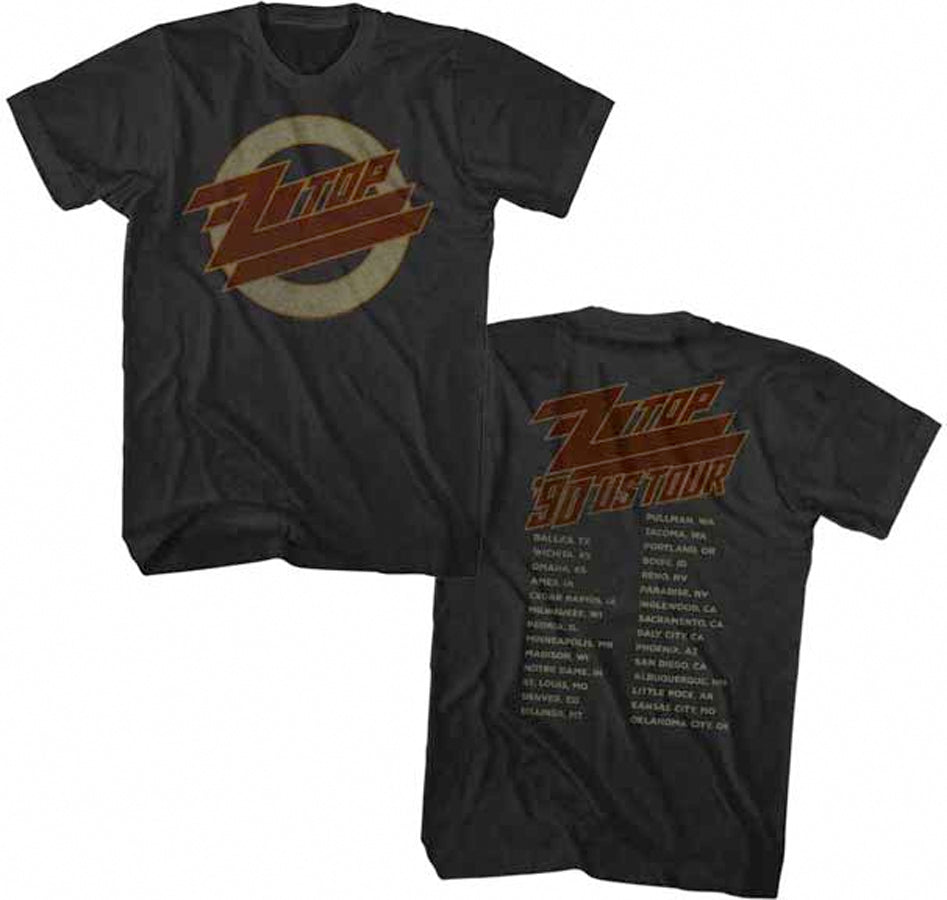 ZZ Top - 1990 Tour - Black t-shirt