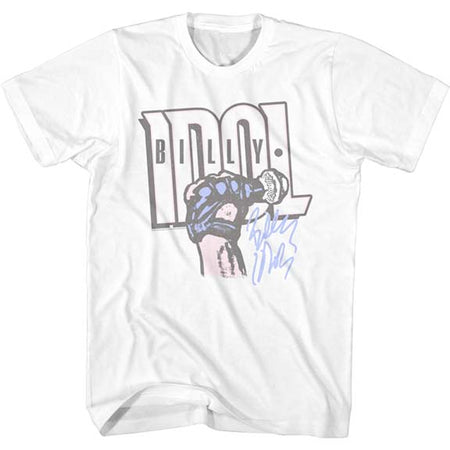 Billy Idol - Fist - White  t-shirt