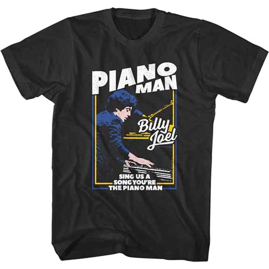 Billy Joel - The Piano Man - Black t-shirt