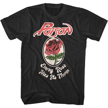 Poison - Every Rose - Black t-shirt