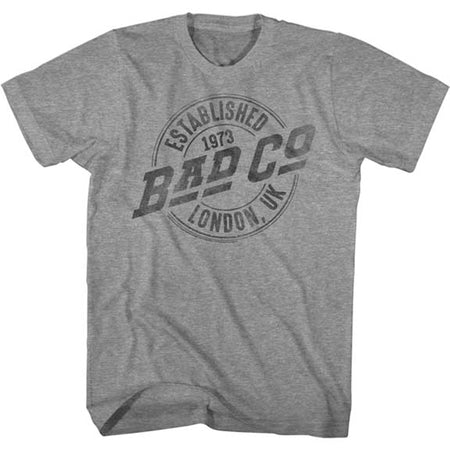 Bad Company - Faded Logo - Graphite Heather  t-shirt