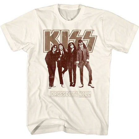 Kiss - Dressed To Kill - Natural t-shirt