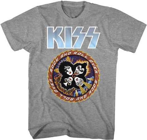 Kiss - Big Blue Logo - Graphic Heather t-shirt