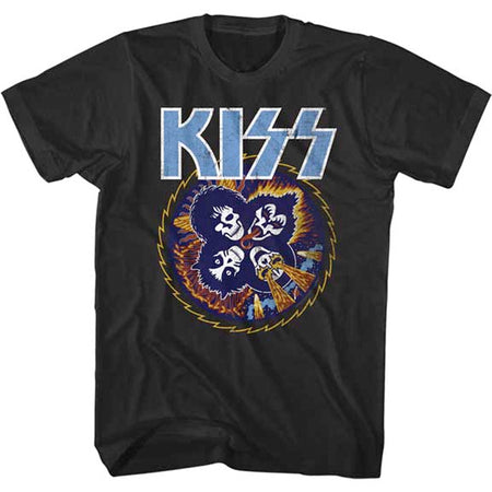 Kiss - Skull Circle - Black t-shirt