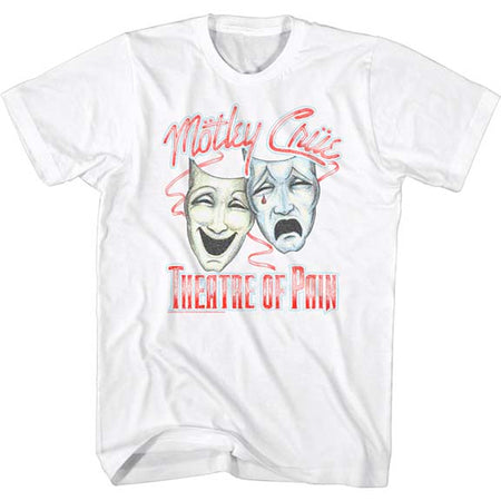 Motley Crue - Dotty Masks - White t-shirt