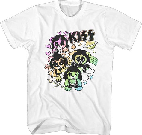 Kiss - Kiss Bears - White t-shirt