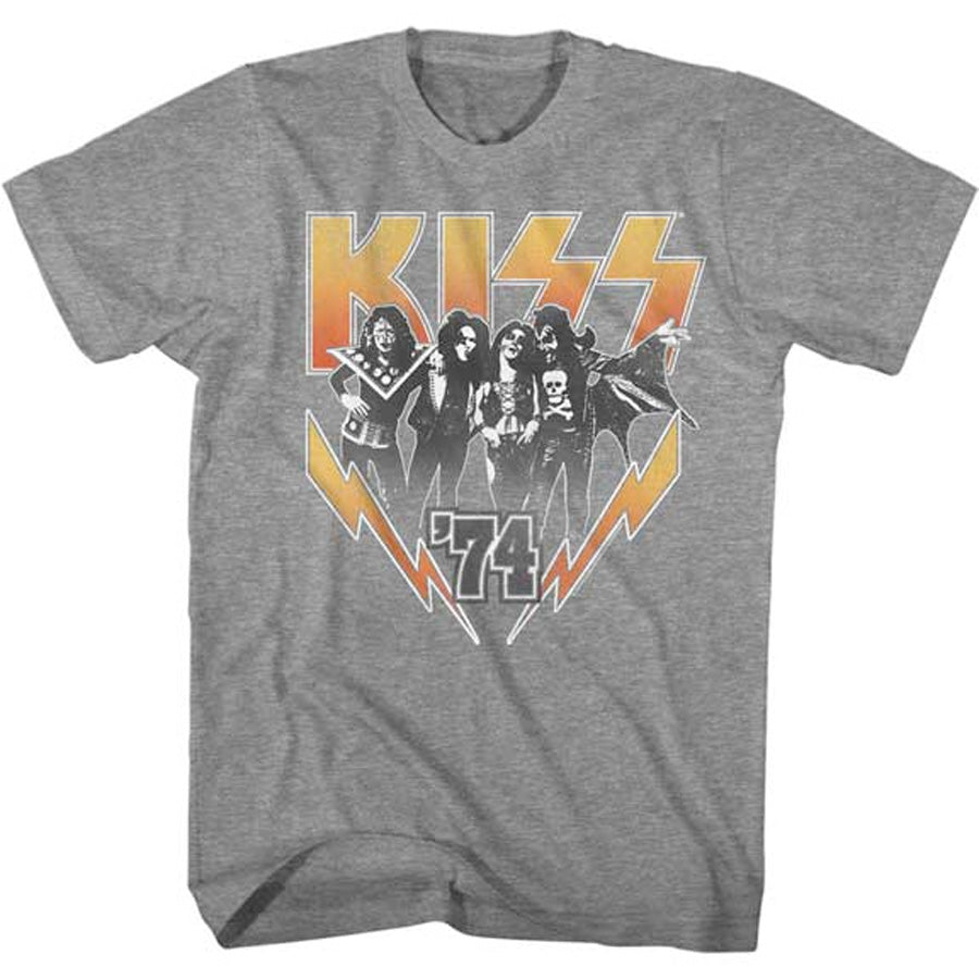 Kiss - Kiss 74 - Graphite Heather t-shirt