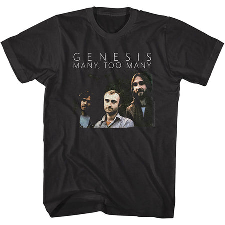 Genesis - Many Too Many - Black  t-shirt