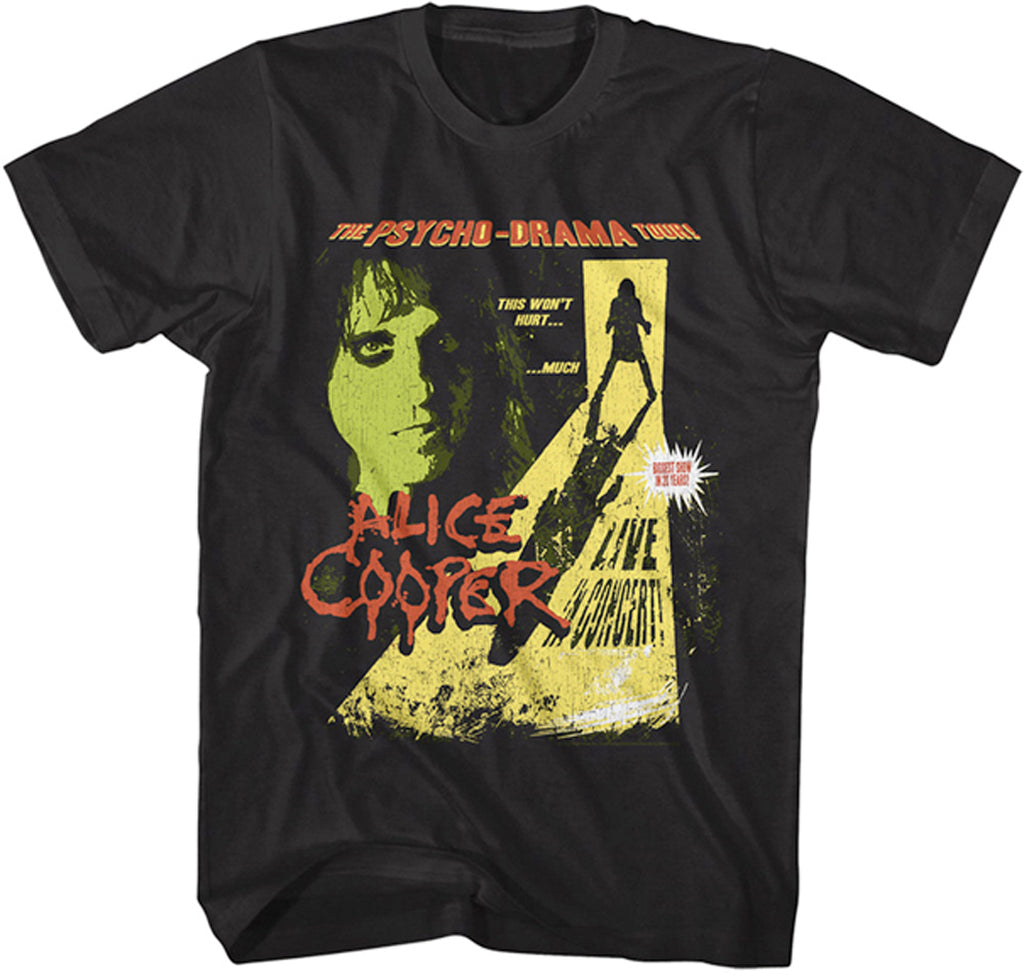 Alice Cooper - The Psycho Drama Tour - Black t-shirt