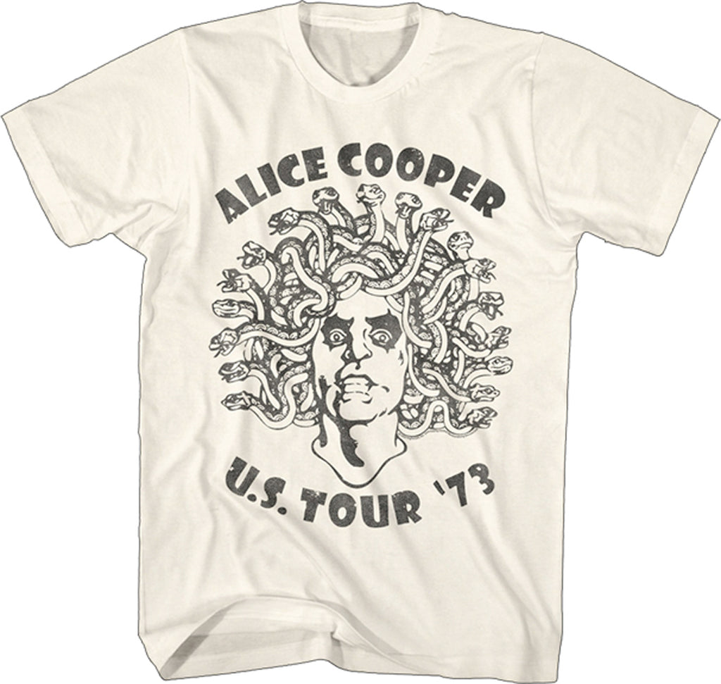 Alice Cooper - Medusa US Tour 73 - Natural t-shirt