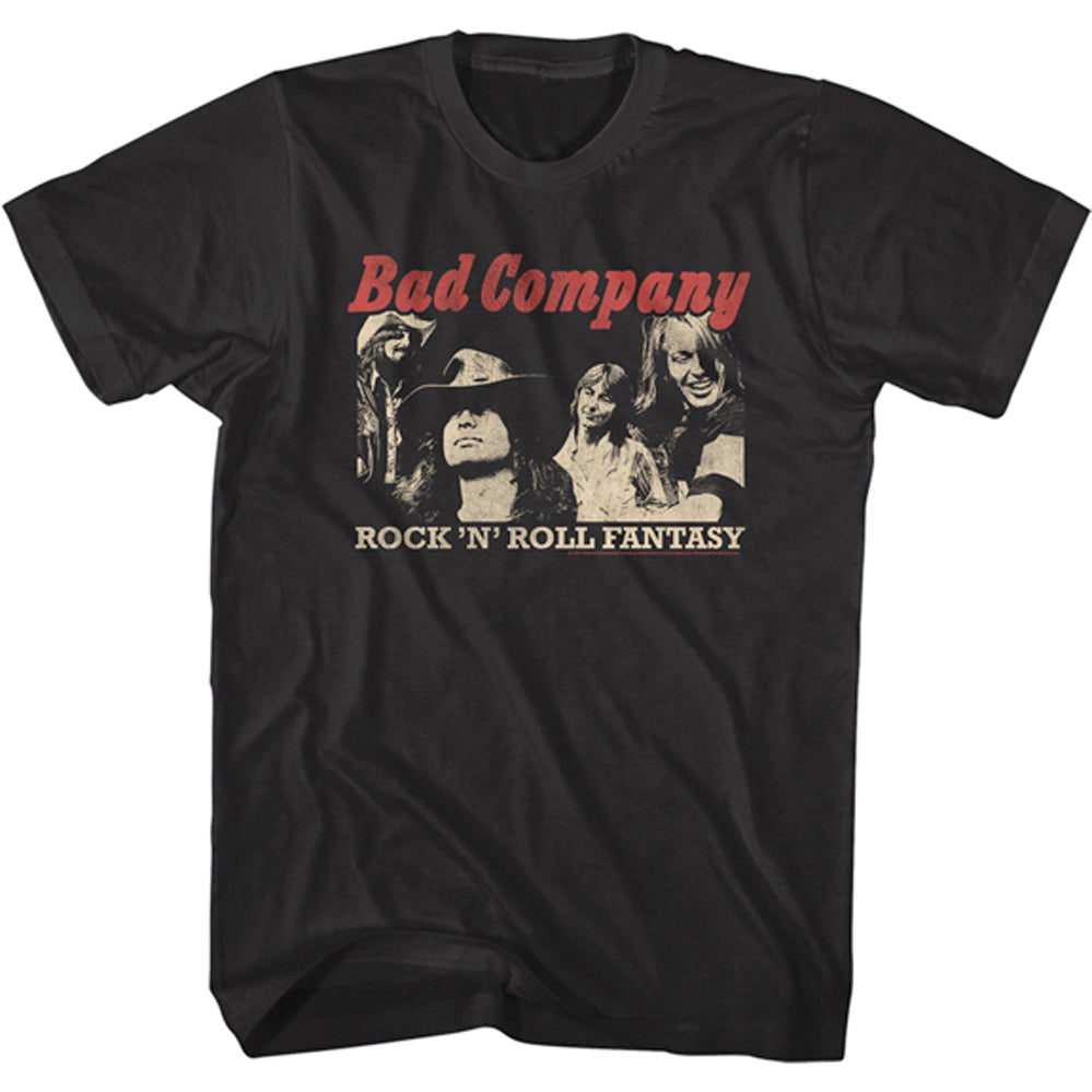 Bad Company - Rock N Roll Fantasy - Black  t-shirt