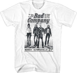 Bad Company - Munich Concert 77 - White  t-shirt