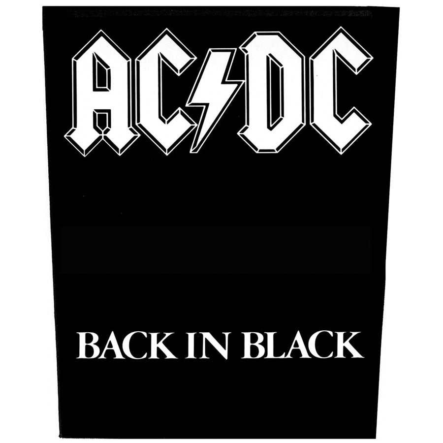 AC/DC - Back In Black - Back Patch – burning airlines