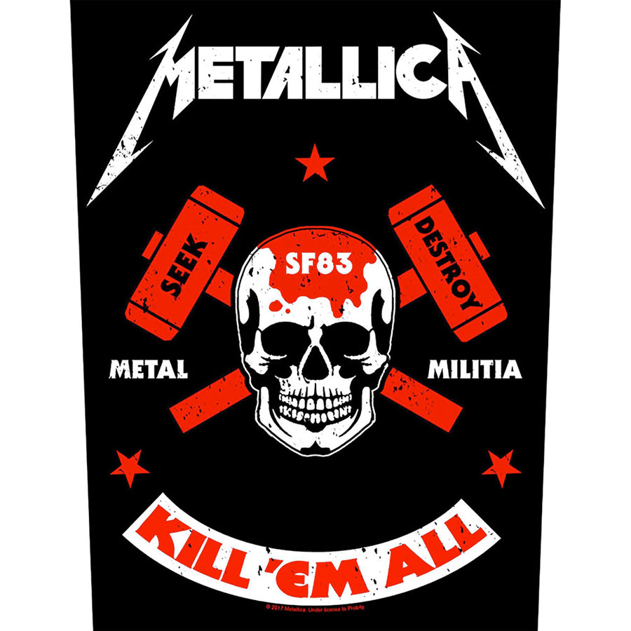 Metallica - Metal Militia - Back Patch