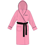BlackPink- Logo with Backprint - Pink Hooded Fleece Bathrobe