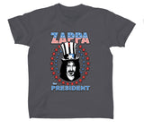 Frank Zappa - Zappa For President-Star Spangled - Charcoal t-shirt