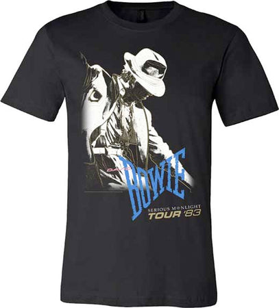 David Bowie - Serious Moonlight Tour 83 - Black t-shirt
