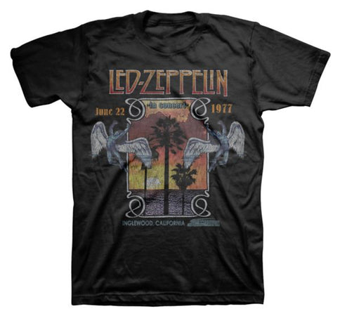 Led Zeppelin -  Inglewood - Black T-shirt