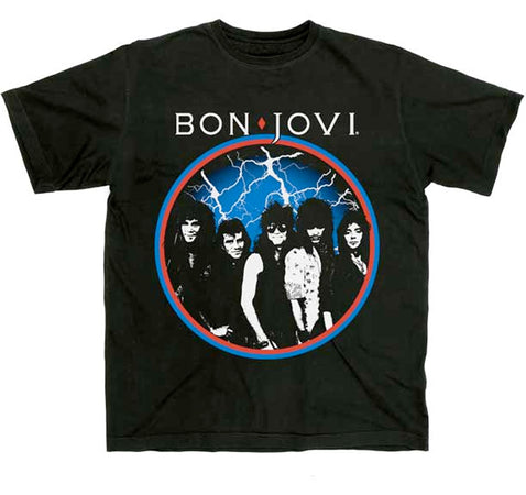 Bon Jovi - Classic Circle- Black t-shirt