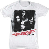 Iggy Pop - The Stooges - Group - White  t-shirt