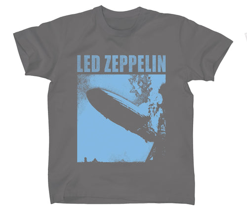 Led Zeppelin -  Blue Zeppelin - Grey T-shirt