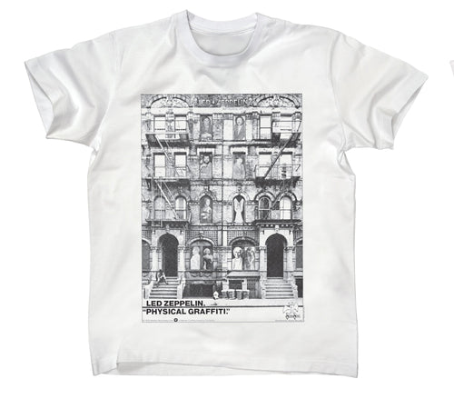 Led Zeppelin -  Physical Graffiti - White T-shirt