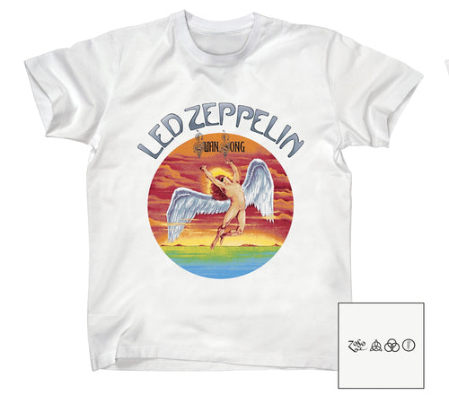 Led Zeppelin -  Swan Song Sunset - White T-shirt