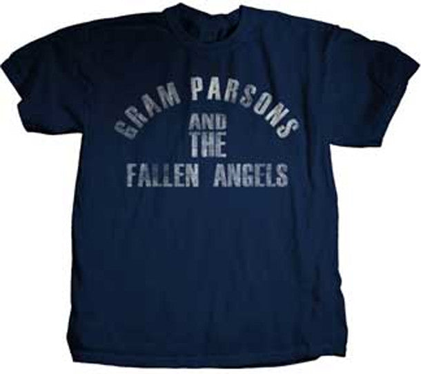 Gram Parsons Fallen Angels Navy Blue Lightweight t-shirt