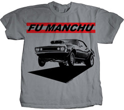 Fu Manchu Muscle Car Silver t-shirt