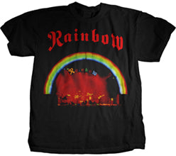 Rainbow - On Stage - Black t-shirt
