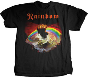 Rainbow - Rainbow Rising - Black t-shirt