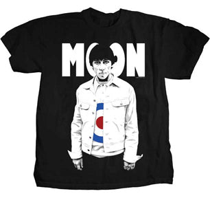 The Who - Keith Moon-Big Moon- Black t-shirt