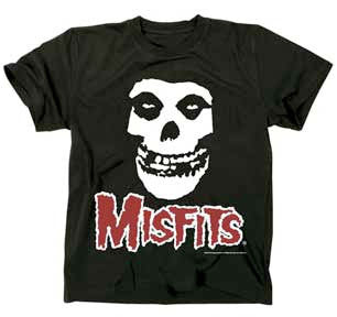 Misfits-Fiend Skull Discharge-Black Lightweight t-shirt