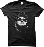 Morrissey-Head-Black Lightweight t-shirt