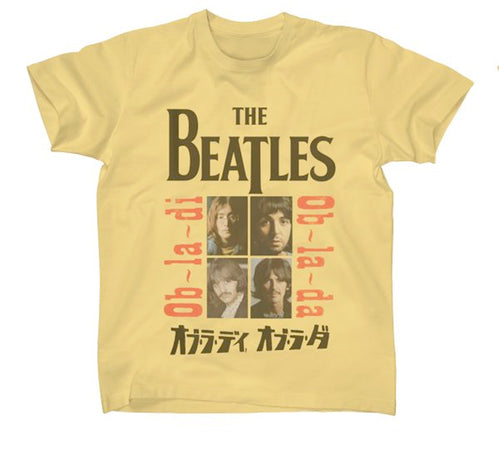 The Beatles - Faces - Yellow t-shirt