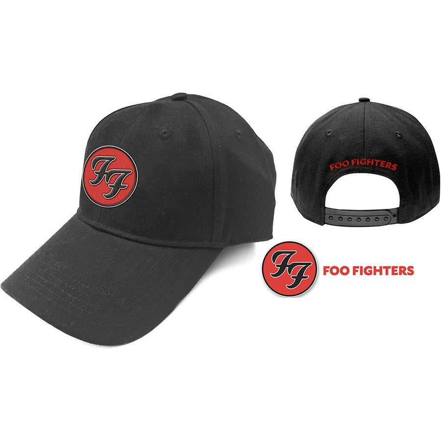 Foo Fighters - FF Solid Logo - Black OSFA Baseball Cap
