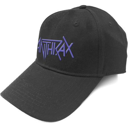 Anthrax - Purple Logo - Black Baseball Cap