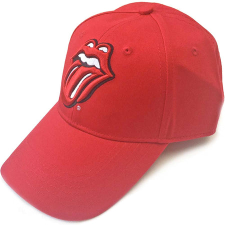 The Rolling Stones - Tongue Logo - Red Baseball Cap