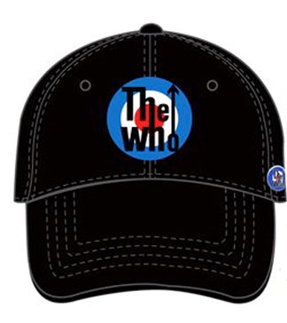 The Who  - Target and Logo - Black OSFA Baseball Cap