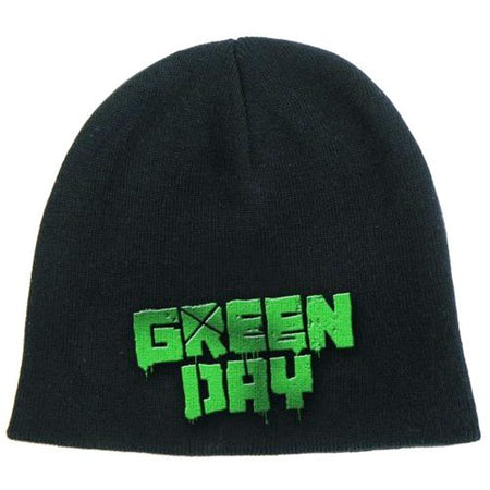 Green Day - Green Logo - Black Ski Cap Beanie