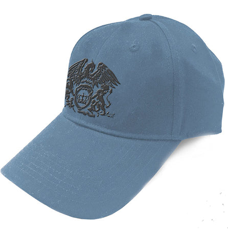Queen - Crest Logo - Denim Blue Baseball Cap