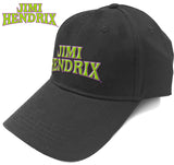 Jimi Hendrix - Arched Logo - Black Baseball Cap