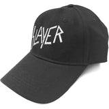 Slayer - Silver Logo - Black Baseball Cap
