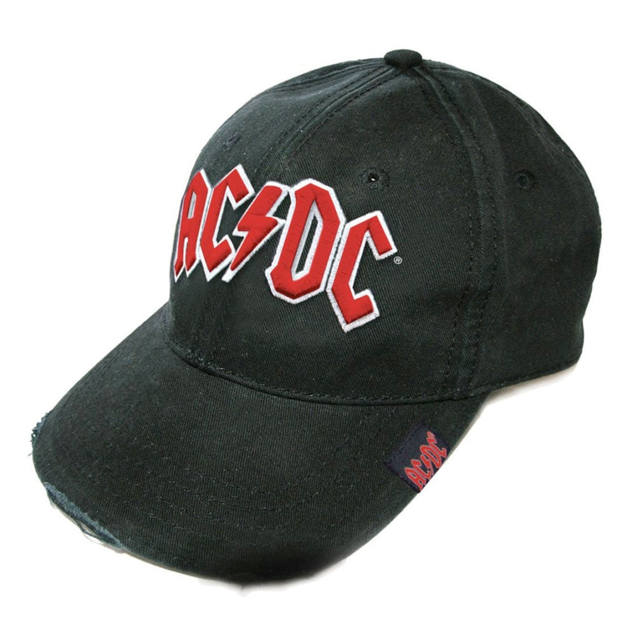 AC/DC - Red Logo - Black OSFA Baseball Cap – burning airlines