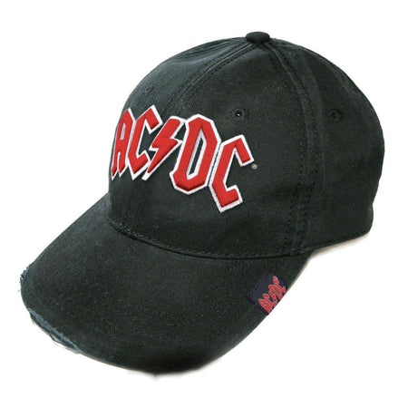 AC/DC - Red Logo - Black OSFA Baseball Cap